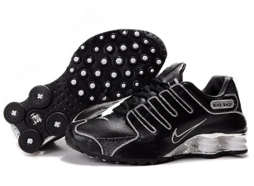 Mens Nike Shox Nz Sl Si Shoes Black White - Click Image to Close